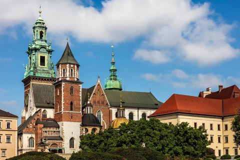 Castle and Cathedral, Wawel Castle, Wawel Castle, former center of Polish monarchy, founded around