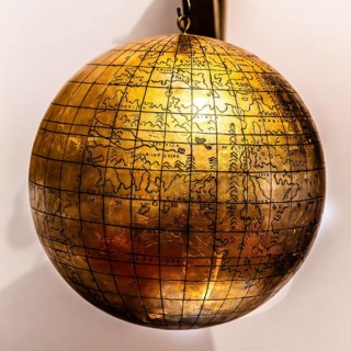 Jagiellonian globe, first globe, with the newly discovered America, Copernicus Room, Collegium