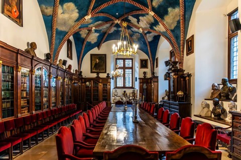 Old Library, Collegium Maius oldest building of the Jagellonian University, 1364, Krakow, Poland