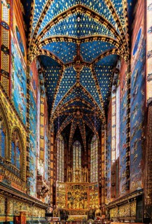 Choir room with high altar, St. Mary's Church, 14th century, Krakow, Poland