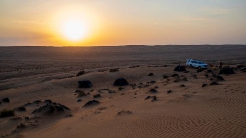 Camping in the desert, Oman