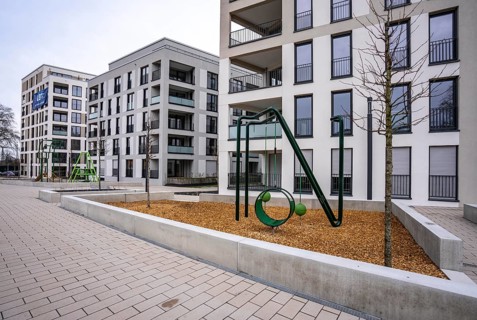 Newly completed apartments, 2026, LEG, in the southern quarter of Essen, so-called Literatur