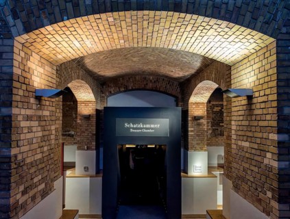 Access to the treasure trove, repository of Blue Mauritius, interior design in the Museum of