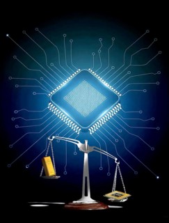 Symbolic photo, microchip better than gold, supply bottleneck, chip mass buying, computer industry,
