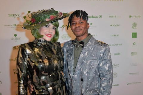 Pauline Stolze with her man at the 8th jungle party for the start of the RTL show Ich bin ein Star