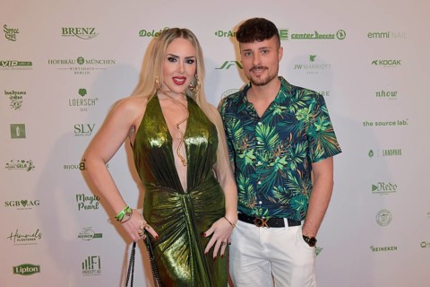 Lydia Kelovitz and Johannes Höfinger at the 8th jungle party for the start of the RTL show Ich bin