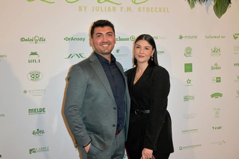 Ömer Kocak, woman Ceyda Kocak at the 8th jungle party for the start of the RTL show Ich bin ein