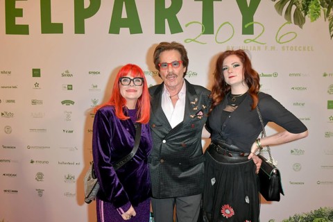 Petra Dräger, Jörg Dräger and Cinzia-Paulina Dräger at the 8th jungle party for the start of the