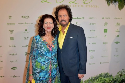 Jolanda Siemers and Rene Le Blanc at the 8th jungle party for the start of the RTL show Ich bin ein