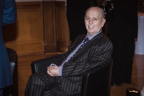 Daniel Barenboim in front of a dinner in honor of the honorary citizen of Berlin, Federal President