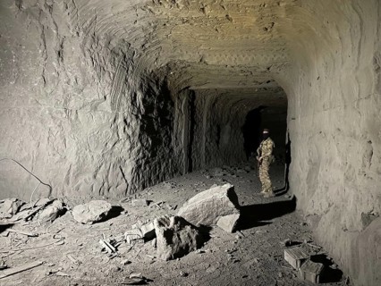 In Sarrin, Aleppo province, on January 27, 2026, footage captures an extensive subterranean network