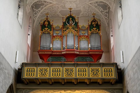 The Radolfzell Cathedral of Our Lady houses a magnificent monk organ, which is considered one of