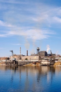 Factory on the banks of the Nile near Luxor, Egypt