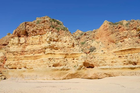Rocky coast, Praia da Marinha, Algarve, Portugal
