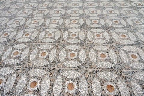 Paving stones on a square, Hurghada, Red Sea Governorates, Egypt