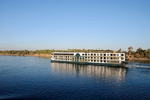 Nile cruise ship Royal Beau on the Nile, Egypt