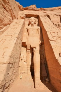 Statue of Ramesses II, Temple of Hathor or Temple of Nefertari, Abu Simbel Temple, UNESCO World