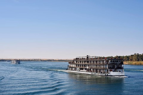 Nile cruise ship, Nile steamer SS Misr on the Nile, Egypt