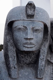 Sculpture at an alabaster factory, Luxor, Egypt