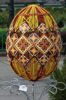 Traditional embroidered Easter egg, Czernowicz, Ukraine