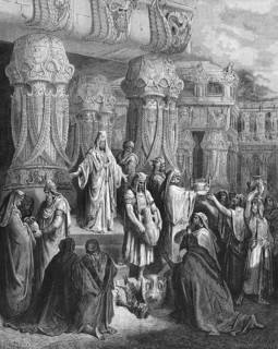 King Cores releases the vessels of the temple that Nebuchadnezzar captured in Jerusalem, Ezra 1,