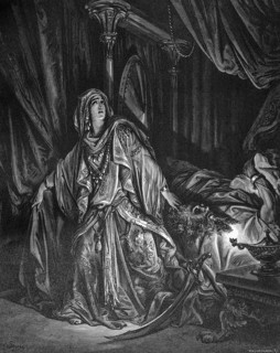 Judith beheads the tyrant Holofernes and thus saves a people of the Israelites, Bible, Old