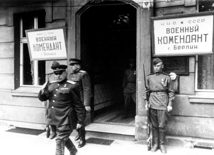 The first Russian city commander of Berlin, the Soviet Colonel General Nikolai Erastovich Bersarin,