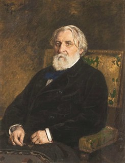 Ivan Sergeyevich Turgenev (1818 - 1883), Russian writer, portrait of Ilya Repin, historical, Russia