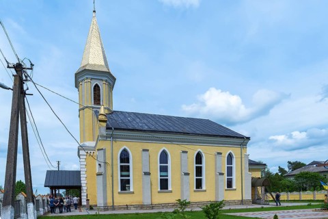 Former Lutheran Church, today Orthodox, Lanivka, Ukraine