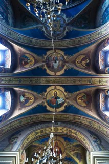 Vaulted ceiling of the Trinity Church, Drochobych, Ukraine
