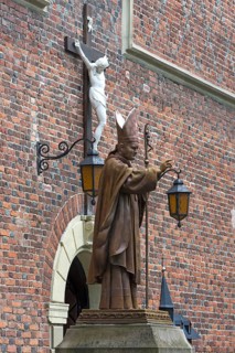 Statue of Pope John Paul II, 1920-1978, Drochobych, Ukraine