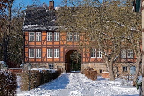 Steinhuder Meer Winter Castle Hagenburg Germany