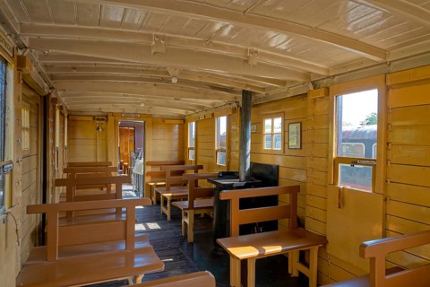 Historic train compartment Rinteln-Stadthagener Dampfeisenbahn Stadthagen Germany