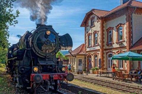 Rinteln-Stadthagener Dampfeisenbahn Bad Eilsen Station Germany