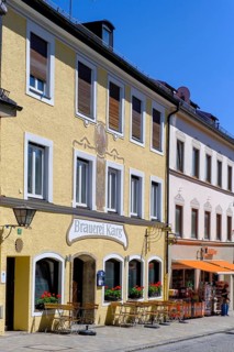 Brauerei Karg, Untermarkt, Fußgängerzone, Marktstraße, Murnau, Upper Bavaria, Bavaria, Germany