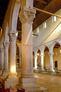 Nave with floor mosaic, Basilica of Santa Maria Assunta of Aquileia, St. Hermagor, Aquileia near