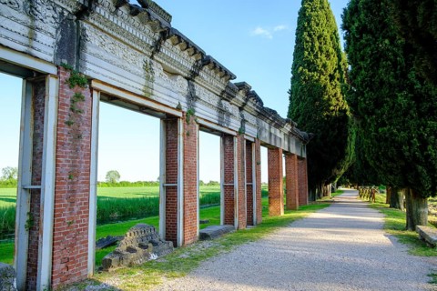 Roman port, former Roman river port, Basilica of Aquileia, St. Hermagor, Aquileia near Grado,