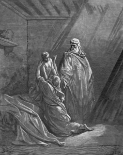 Elias awakens the widow's son, the Lord listened to Elijah's prayer, the life force returned to the