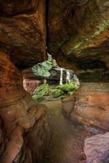 Sandstone Cliffs, Old Castle Rock, near Eppenbrunn, Palatinate Forest, Rhineland-Palatinate,