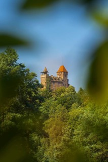 Burg Berwartstein, Erlenbach, Palatinate Forest, Rhineland-Palatinate, Germany