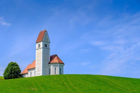 St. Florian bei Frasdorf, Chiemgau, Upper Bavaria, Bavaria, Germany
