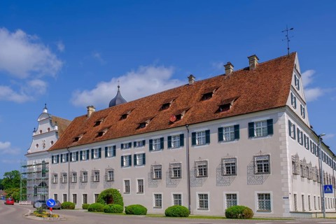 Ochsenhauser Pfleghof, Old Castle, former care center of Ochsenhausen Abbey, Tannheim, Upper