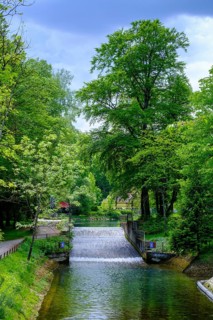 Isarwehrkanal, Isarlände, Thalkirchen, Munich, Upper Bavaria, Bavaria, Germany