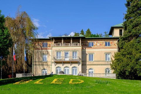 Villa, waterfront, Bled, Lake Bled, Slovenia