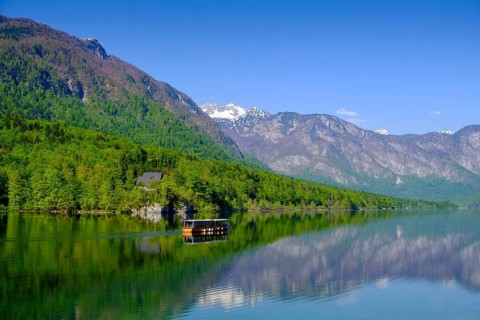 Bohinjsko jezero, Lake Bohinj, Upper Carniola, Slovenia