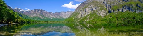 Westende, lakeside, Bohinjsko jezero, Lake Wochein, Bohinj, Upper Carniola, Slovenia