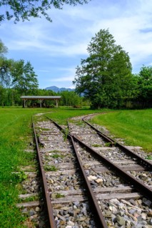 Alter Torfbahnhof, Museum, Kendlmühlfilzen, bei Grassau, Chiemgau, Upper Bavaria, Bavaria, Germany