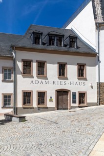 Adam Ries House on Karlsplatz in Annaberg, Annaberg-Buchholz, Ore Mountains, Saxony, Germany