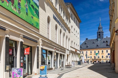 Tourist Information, Manufactory of Dreams and Town Hall of Annaberg, Annaberg-Buchholz, Ore