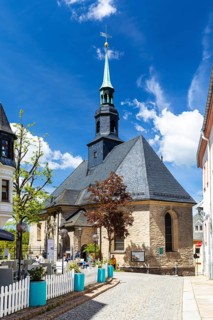 St. Marien mountain church in Annaberg, Annaberg-Buchholz, Ore Mountains, Saxony, Germany
